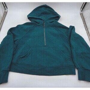 Lululemon Scuba Oversized Hoodie Hooded Half Zip Green Size XS/S